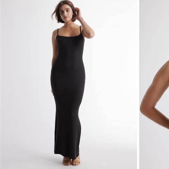 Quince Tencel Rib Black Maxi Dress, small. EUC! - Picture 3 of 9